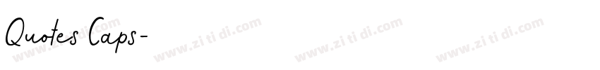Quotes Caps字体转换